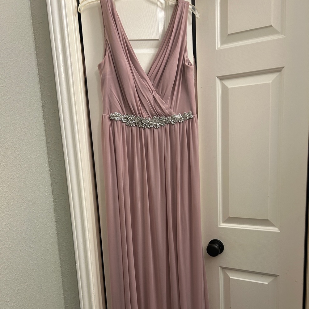 Azazie Mauve Tanicia Dress